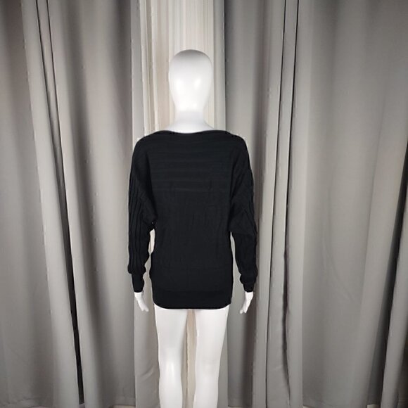 Acevog Womens Pullover Black Sweater Size M (NWT) - Picture 3 of 14
